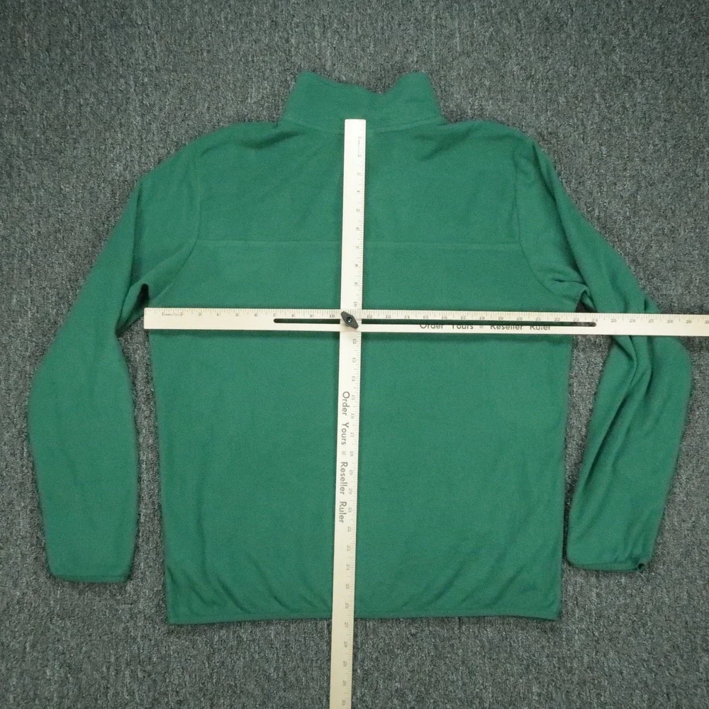 The North Face Sweater Mens Large Green Quarter Zip Mock Neck Pullover *